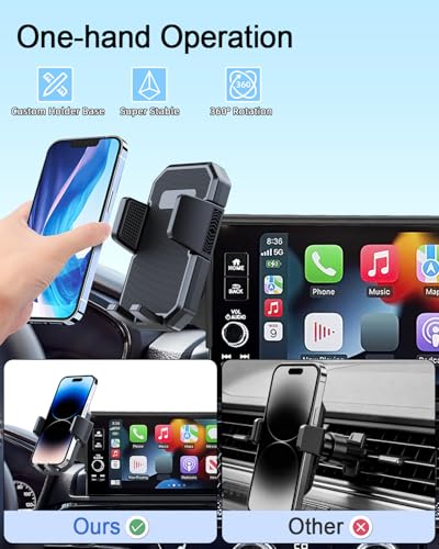 PZK Car Phone Holder for 2021-2024 Nissan Armada12.3-Inch Screen - color: Auto Lock, size: Armada 2021-2024 / Infiniti QX80 2022-2024
