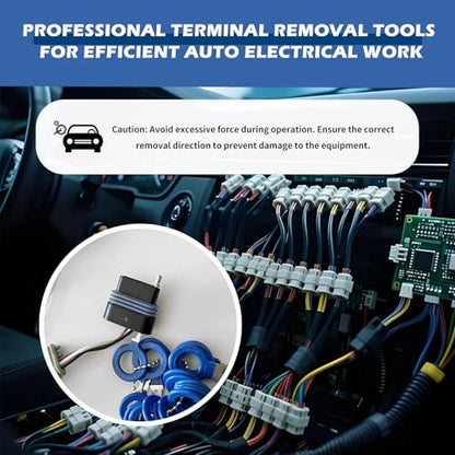 2026 Upgrade 47PCS Automotive Electrical Connector Removal Tool,Professional Depinning Tool Kit Automotive,Universal Automotives Terminal Removal Tools Kit as Car Gadgets/Household