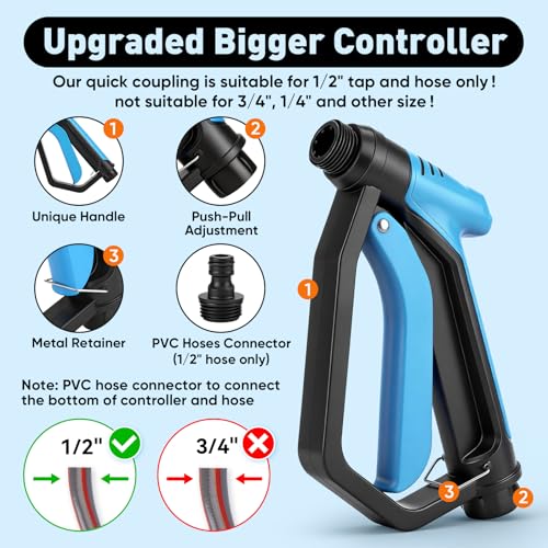MYPIN Upgraded Car Wash Foam Gun, Foam Cannon, NEW Handle for Car Cleaning - style: Upgraded Handle Car Wash Foam Gun