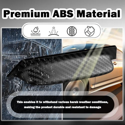 2PCS Backup Camera Rain Shield,Carbon Fiber Backup Camera for Car Anti-Rain Cover for Clear Rear View,Universal Reverse Cameras for Car Rain Cover Fits Cars/SUVs/Trucks (Black/2PCS) - color: Black/2PCS