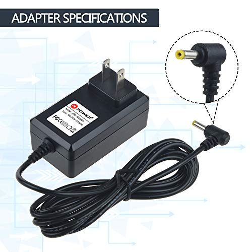 12V Charger for Sylvania, Apeman, Craig, COOAU, Dynex, Impecca, Magnavox MPD720 Portable DVD Player Ac Adapter Power Supply