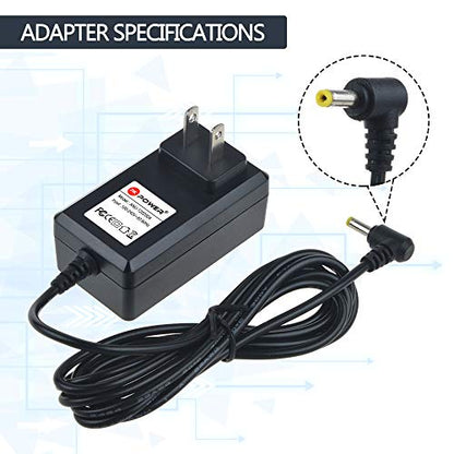 12V Charger for Sylvania, Apeman, Craig, COOAU, Dynex, Impecca, Magnavox MPD720 Portable DVD Player Ac Adapter Power Supply