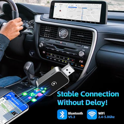 Wireless CarPlay Adapter for iPhone USB C/A
