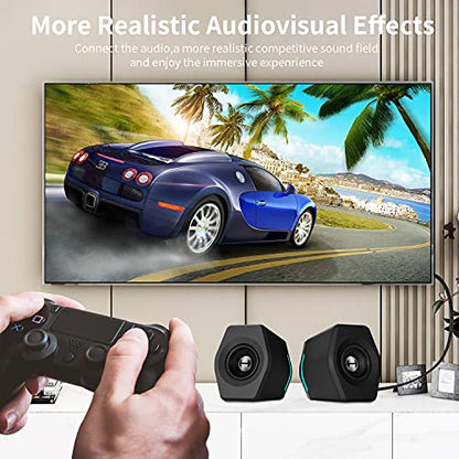 3.5mm to RCA Cable 10ft 3.5mm TRS Male to 2RCA Male Stereo Y Splitter RCA Cord Compatible with Echo Dot, Smartphone, MP3, Tablet, Stereo Receiver, Car, Speaker, HDTV ect. - size: 10FT