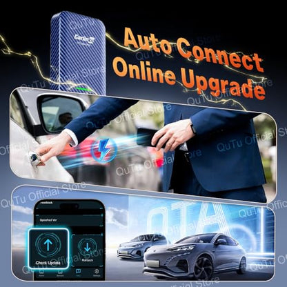 CarlinKit 4.0 Wireless CarPlay 2026 Apple Adapter 2-in-1 CPC200-CP2A