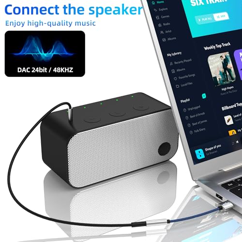 USB to 3.5mm Jack Audio Adapter AUX Headphone Sound Cable Pc Car Microphone External Headset Converter Auxiliary DAC Input Port Stereo Cord Dongle Interface Male Replacement Female for Apple