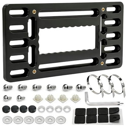 Front License Plate Mount, No Drill License Plate Bracket Holder