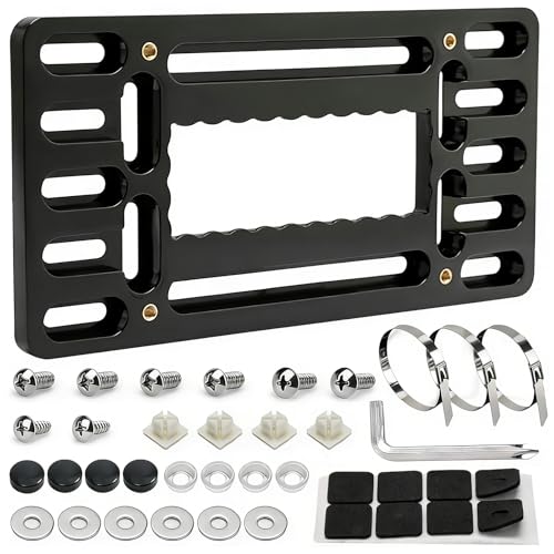 Front License Plate Mount, No Drill License Plate Bracket Holder