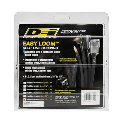 Design Engineering 010655 Easy Loom 3/4" (19mm) x 10' Split Sleeve Wire and Hose Protection - size: 3/4" (19mm) x 10'