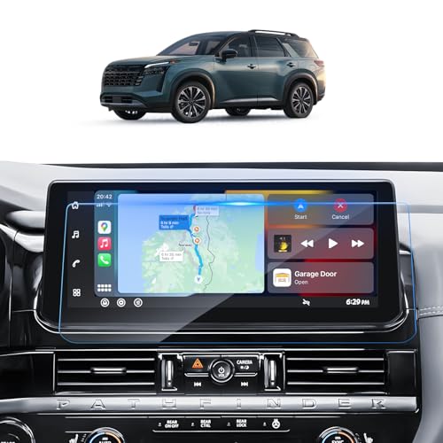 SKTU for 2026 Nissan Pathfinder Screen Protector 12.3 Inch for 2026+ Nissan Pathfinder (SV/SL/Rock Creek/Platinum) 12.3-Inch Navigation Nissan Pathfinder 2026 Accessories Screen Protective Film Tempered Glass [9H Hardness, Ultra HD, Anti-Glare&Scratch] -
