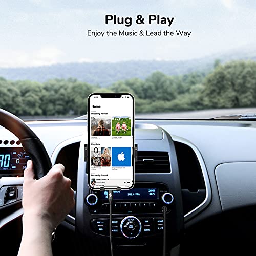Genuine Apple MFI Certified Aux Cord - 3.3FT iPhone Aux Cord for Car Stereo, Speaker, Headphone Compatible with iPhone 14/14 Pro/14 Pro Max/13/12/11/XR/X/8