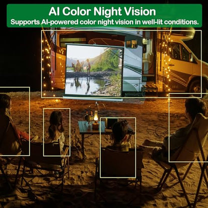VGS AI Backup Camera System, 1080P HD Starlight Night Vision, Auto Detect Pedestrians, Vehicles & Pedestrian-Vehicle Combo, 7" Auto-Dimming Monitor, IP69K Waterproof for Trucks & RVs