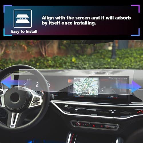 SXCY Fit for 2024 2025 2026 BMW X5/X6/X7 Screen Protector [14.9 In+12.3 In]