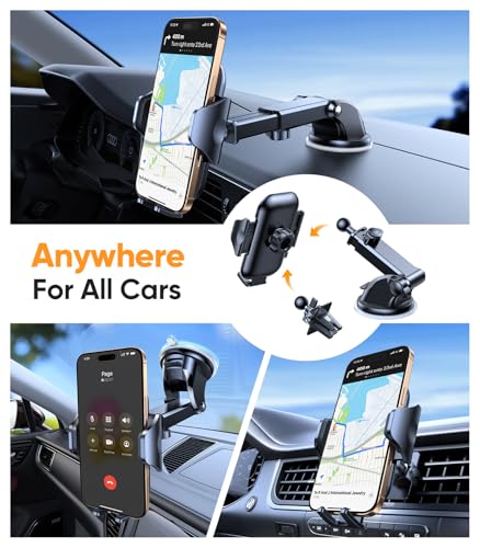 VICSEED Stable Car Phone Holder [Upgraded Strongest Suction, Won't Break] - color: Dark Blue