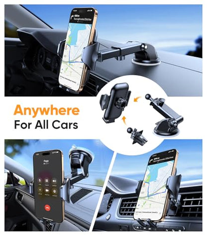 VICSEED Stable Car Phone Holder [Upgraded Strongest Suction, Won't Break] - color: Dark Blue
