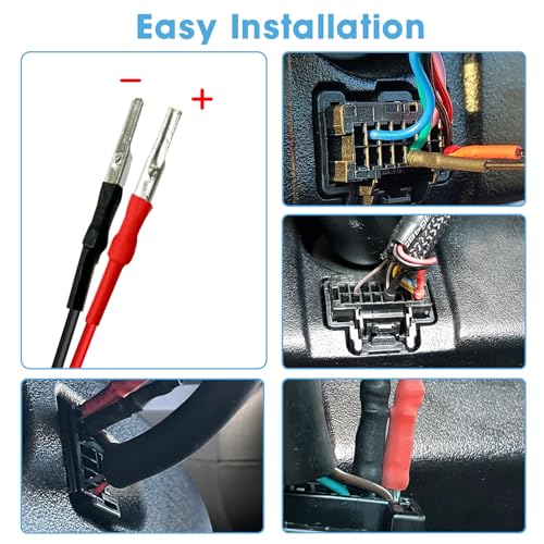 Dash Cam Power Adapter USB-C Plug,DC 12v/24v to 5v 2A Dashcam Power Adapter,Compatible with F7N,T27,N4,E1,N2S,T3,N2,G840S,G850,D07S,M300S,R3,Dash Cam Mirrior Camera Wire Kit,Quick Plug and Play