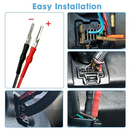 Dash Cam Power Adapter USB-C Plug,DC 12v/24v to 5v 2A Dashcam Power Adapter,Compatible with F7N,T27,N4,E1,N2S,T3,N2,G840S,G850,D07S,M300S,R3,Dash Cam Mirrior Camera Wire Kit,Quick Plug and Play
