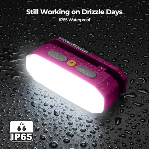 BougeRV Camping Light AL01, Movable Area Rechargeable Lantern Tent, Magenta - color: Magenta