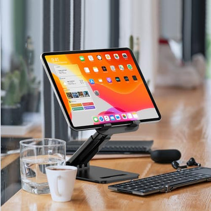 Tonmom Tablet Stand for iPad Holder, Adjustable Tablet Holder for Desk