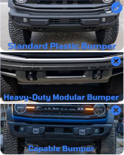 License Plate Holder for Bronco, Steel Front License Plate Frame No-Drilling License Plate Bracket Compatible with Ford Bronco 2026 2025 2024 2023 2022 2021 Standard Plastic Bumper Bronco Accessories - size: For Bronco Standard Bumper