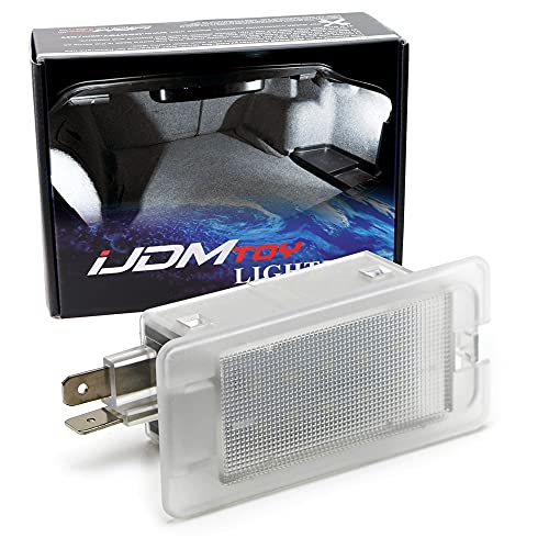 iJDMTOY Xenon White LED Trunk Cargo Light Compatible With Hyundai Accent Elantra Genesis Coupe Sonata, Kia Optima Forte Rio K900 etc., OEM Replacement (Powered by 18 Pieces of SMD LED Lights)