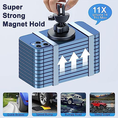 Car Vent Phone Mount - Magnetic Phone Holder for Car, Very Strong Magnet, Upgrade Twist Lock AC Mount, Compatible with MagSafe, iPhone, Galaxy, Pixel & Other Smartphones, 360 Adjustable - color: Twist Lock