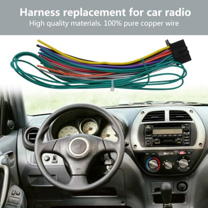 Upgraded Wire Harness Replacement for Pioneer Select AVH-Series Car Radio AVH-120BT AVH-1500NEX AVH-200EX AVH-210EX AVH-211EX AVH-2550NEX AVH-310EX AVH-W4400NEX AVH-X2800BS AVH-X4800BS