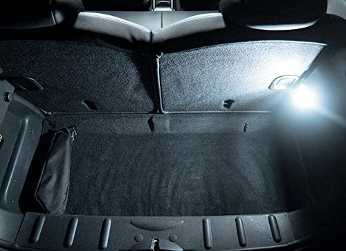 iJDMTOY Full LED Trunk Cargo Area Lamp Compatible With 2014/15-up 3rd Gen MINI Cooper F55 F56, OEM Replacement, Powered by 24-SMD Xenon White Lights & CAN-bus Error Free
