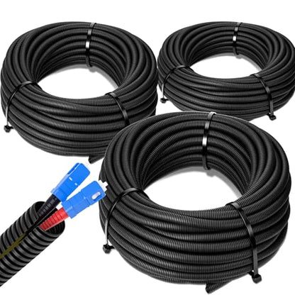 Sasylvia 1/4", 1/2", 3/8" X 10 ft Split Wire Loom Tubing, Cord Protector - size: 1/4", 1/2", 3/8" X 10ft
