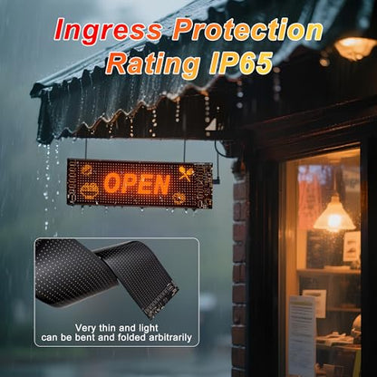 led Eyes for car Windshield-programmable led Sign，Devil Eyes Light for Windshield with Dynamic Patterns, APP/Remote Control, IP68 Waterproof, USB Powered for Cars/Trucks/RVs，1PCS （14.7"x3.6"） - color: 14.7*3.6 Inch-1PCS