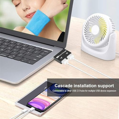 1Pc USB Hub Adapter, Portable USB Splitter, Multi Port Charging Converter,USB Expander, High Speed Versatile USB Hub, Time-Saving Charging Expansion Supplies for Home, Car, School, and Trave