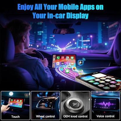 Wireless CarPlay Adapter, Wired to Wireless Car Adapter