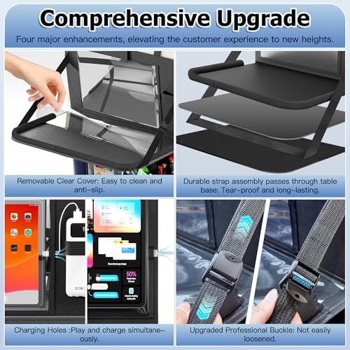 KaiCross Car Backseat Organizer with Table Holder,10 Storage Pockets Backseat Car Organizer and Storage with 600D Oxford Cloth,Travel Essentials,Kick Mats Back Seat Protector-2 Pack - size: 2 Pack