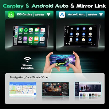 Car Stereo for Mitsubishi Lancer 2008-2017 Wireless CarPlay Android Auto - style: 4-Core 2+64G+EQ