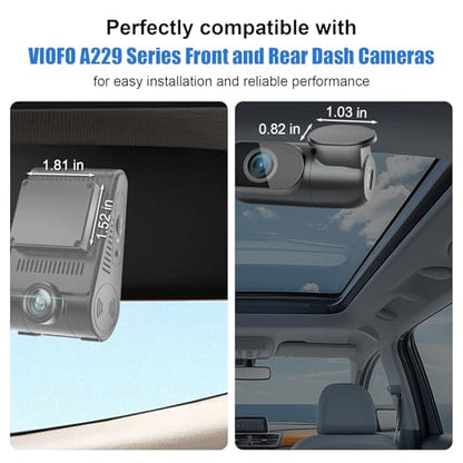 6-Pack Replacement Adhesive Pads Compatible with VIOFO A229 Series Dash Cams – 3 Front + 3 Rear Sticky Pads for A229 Duo/A229Plus/A229PRO