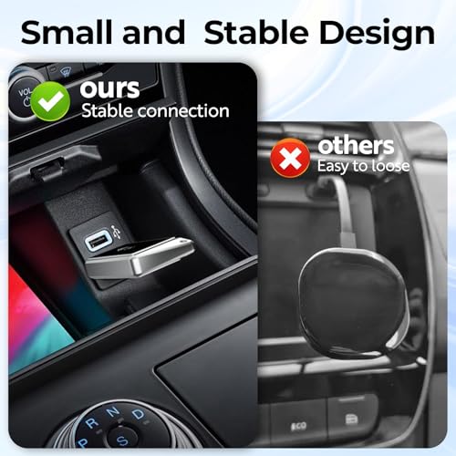 welspo 2-in-1 Wireless CarPlay & Android Auto Adapter