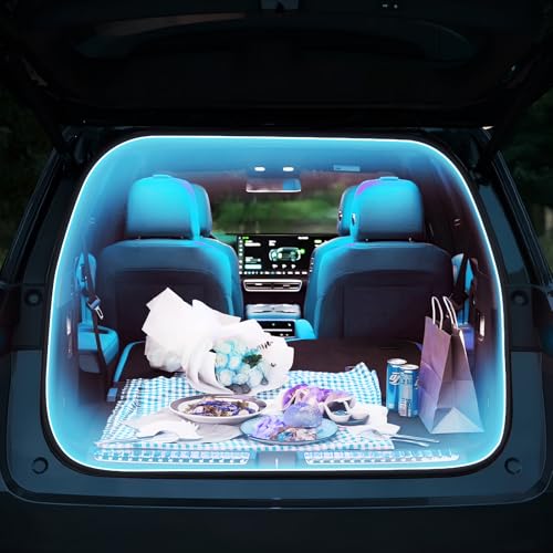 HOLDCY Car Trunk Cargo LED Strip Light, 12V Ice Blue 7000K, 118.11in - color: Ice Blue/7000K, size: 118.11 inches