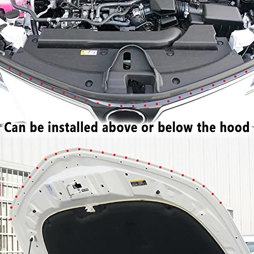 59" Flexible Car LED Hood Light Strip,High Brightness DIY Car Hood Light Strip for Daytime Running Lights,Universal Cars Hoods LED Lights Strips Cars Accessories Exterior (White/59inch)