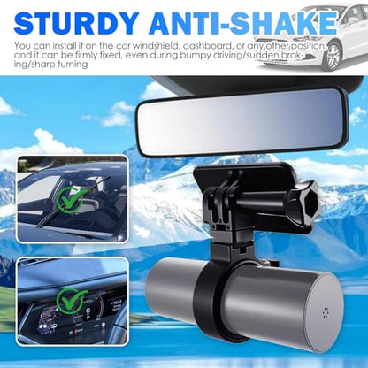 2026 Upgraded Dash Cam Mirror Mount,360° Adjustable Dash Cam Mount