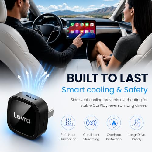 Apple CarPlay Wireless Adapter, Ultra-Compact Multi-User Auto-Connect
