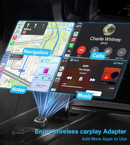 2-in-1 Wireless CarPlay & Android Auto Adapter Mini USB Dongle