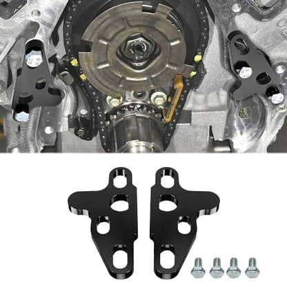 2Pcs Oil Pump Alignment Tool,Billet Aluminium Oil Pump Guide Kit Tool Cam Swap Pickup Tube Girdle Brace Hold Down Installation Engines Tool for Gen V Lt1 Lt4 Lt5 L83 L86 L87 Engines (BLACK) - color: BLACK
