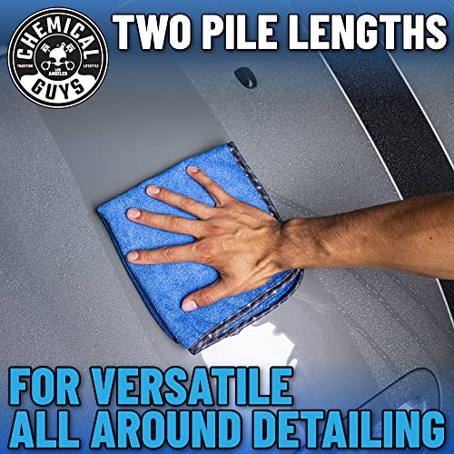 Chemical Guys, Professional Microfiber Towels, 16 x 16 in, Blue, 3 Pack - color: Blue, size: 3 Pack
