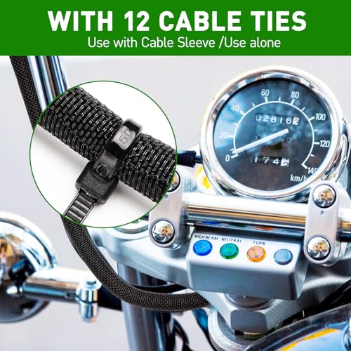 10FT Split Cable Management Sleeve Wire Loom Tubing Cord Protector for High-Temperature Automotive Harness Wires and Home Cable Management,Self-Wrapping Braided Cord Covers (1/2 Inch) - size: 1/2"-10Feet