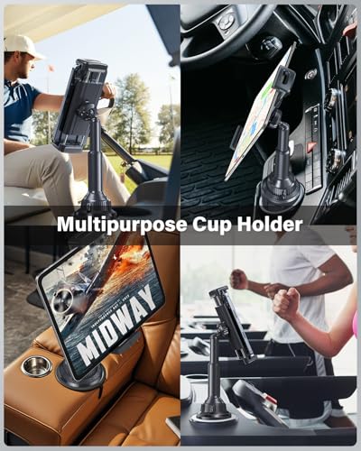 APPS2Car Sturdy Cup Holder Tablet Mount for Car, iPad Car Mount for Truck - size: 13 inch