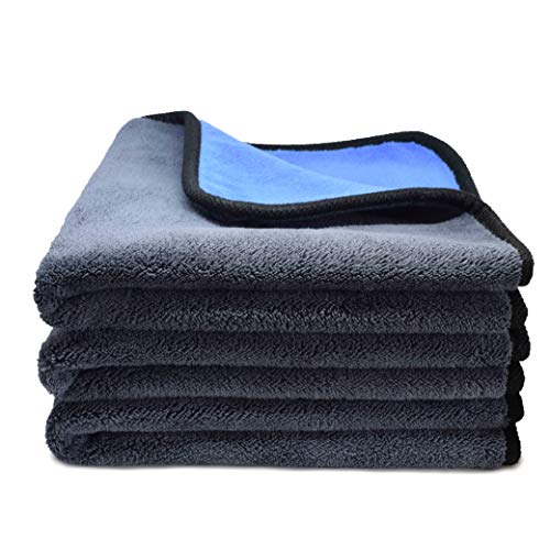 Kemes Microfiber Towels for Cars 3 Pieces 500 GSM polishing Cleaning Home, car and Motorbike - 12 x 12 Inches (30x30cm)