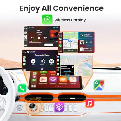 Wireless CarPlay Adapter for iPhone - Plug and Play, Converts Wired to Wireless, Stable Connection Without Delay, Compatible with iOS 10+ & 800+ Car Models, Not for Android 2025 (Silver) - color: silver