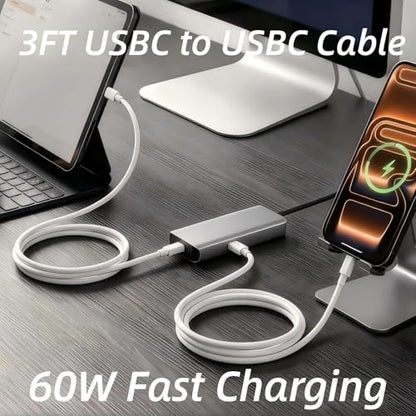 3ft USB C to USB C Cable for iPhone 17 16 15, 2Pack 60W Fast Charging Cord - size: 3FT, style: USBC to USBC