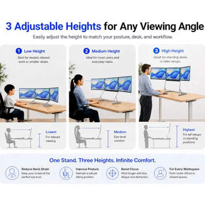 TriCreate 16 FHD 16" Triple Portable Monitor Extender for Laptop - size: T16