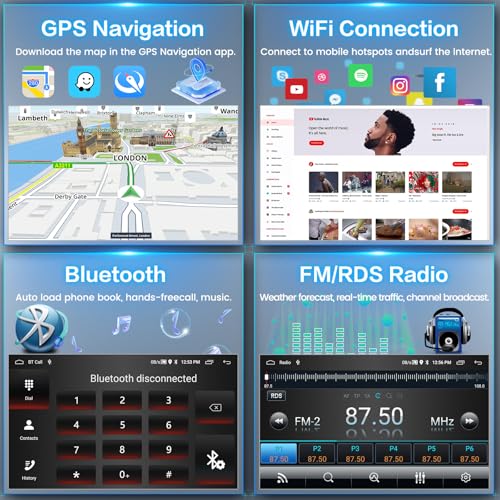 Car Stereo for Mitsubishi Lancer 2008-2017 Wireless CarPlay Android Auto - style: 4-Core 2+64G